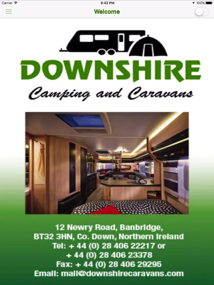 Downshire Camping and Caravan iPad  Screenshots