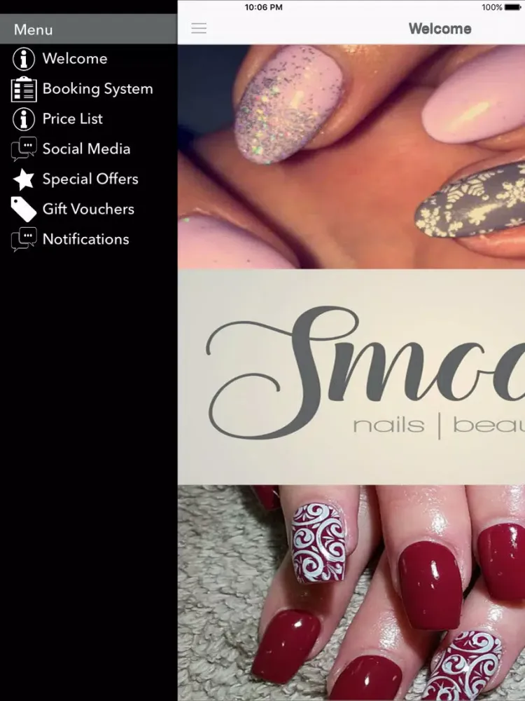 Capturas de tela do Smooch Nails and Beauty iPad 