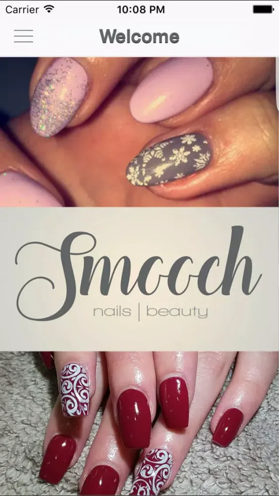 Capturas de tela do Smooch Nails and Beauty