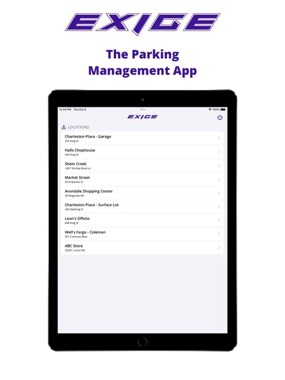 Tangkapan skrin Admin by Exige iPad 