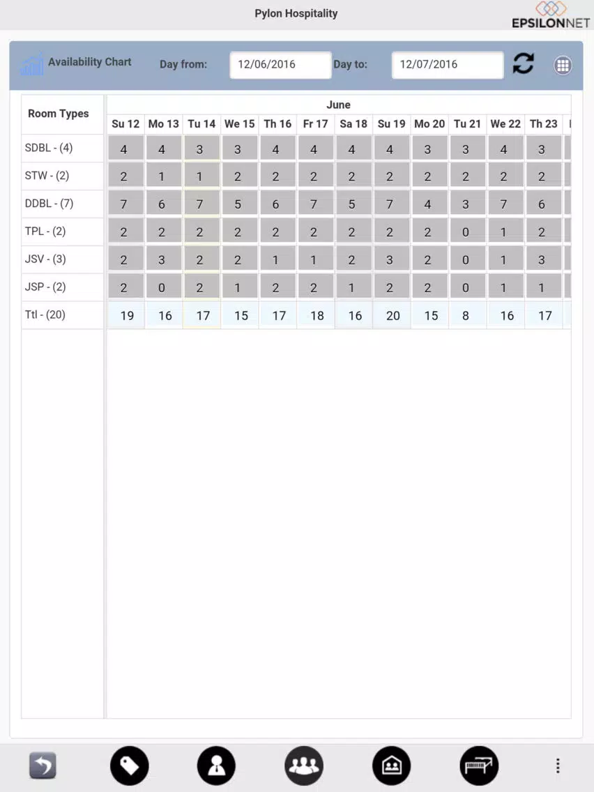 Zrzuty ekranu Pylon Hospitality 17.03 iPad 