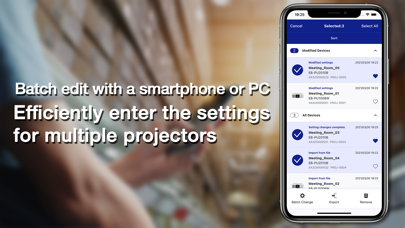 Zrzuty ekranu Epson Projector Config Tool