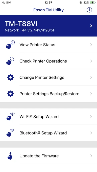 Screenshot di Epson TM Utility