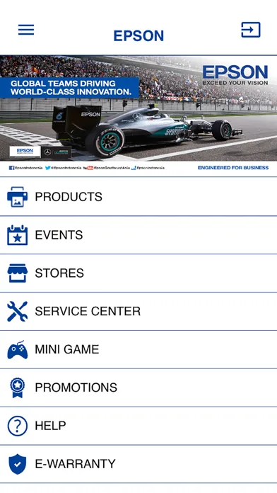 Tangkapan layar Epson Indonesia Apps