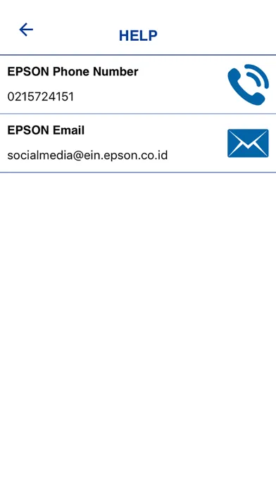 Tangkapan layar Epson Indonesia Apps