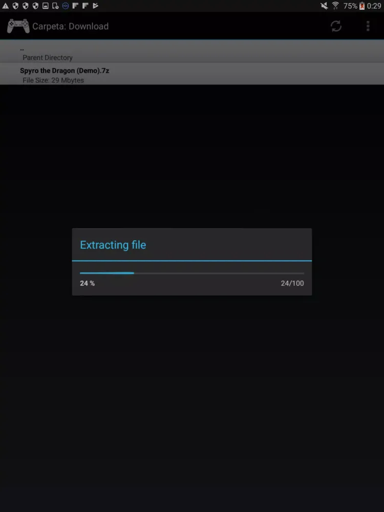 Zrzuty ekranu ePSXe sevenzip Plugin