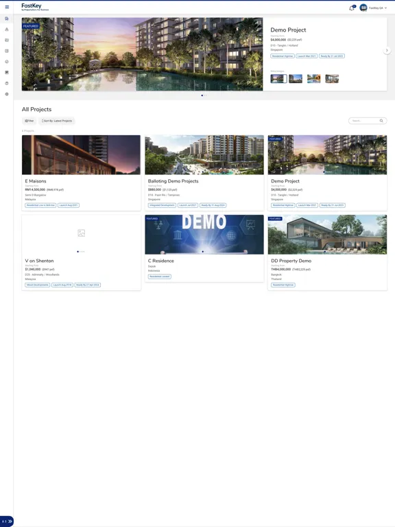 Tangkapan layar Meridian Intl iPad 