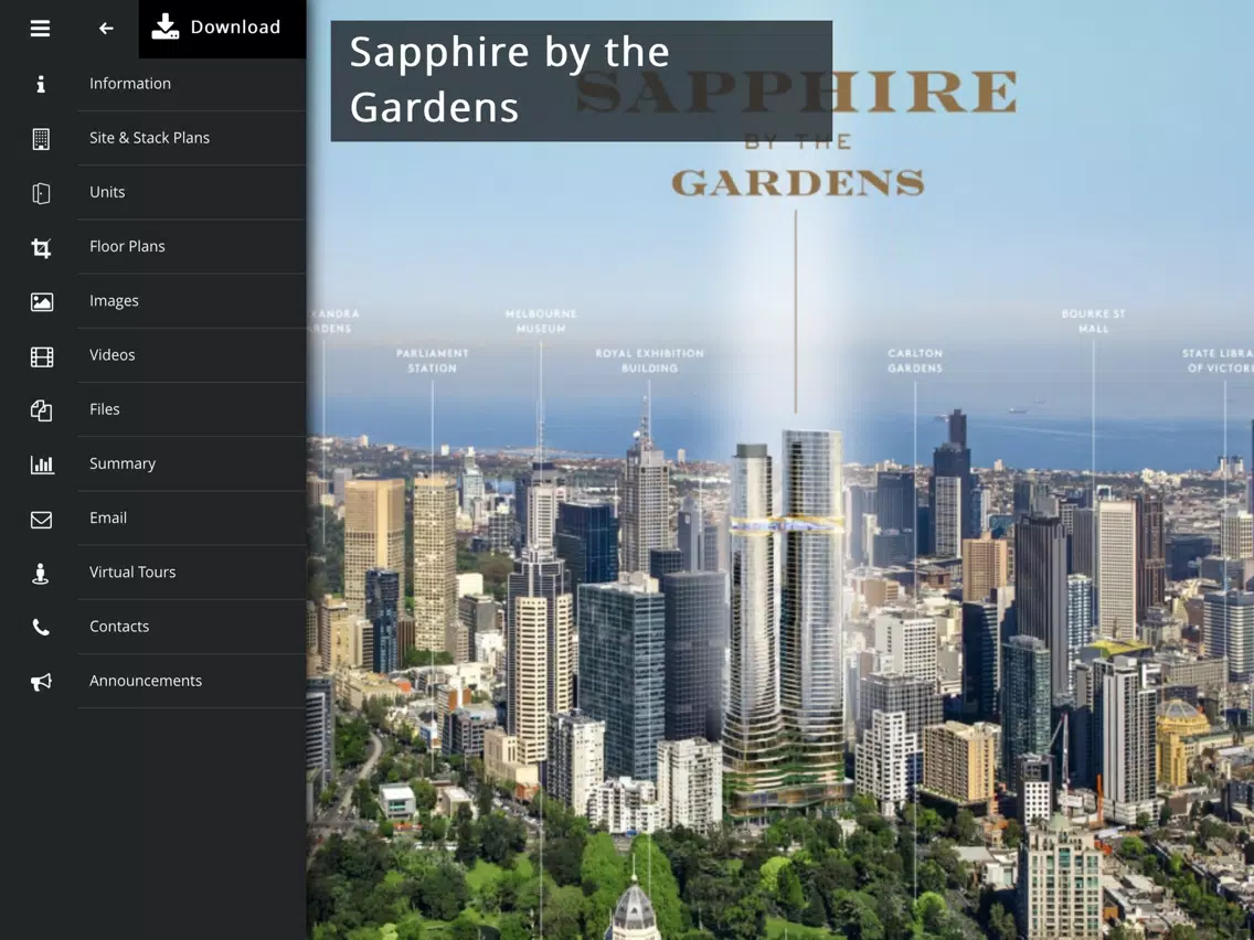 Captures d'écran de Sapphire by the Gardens iPad 