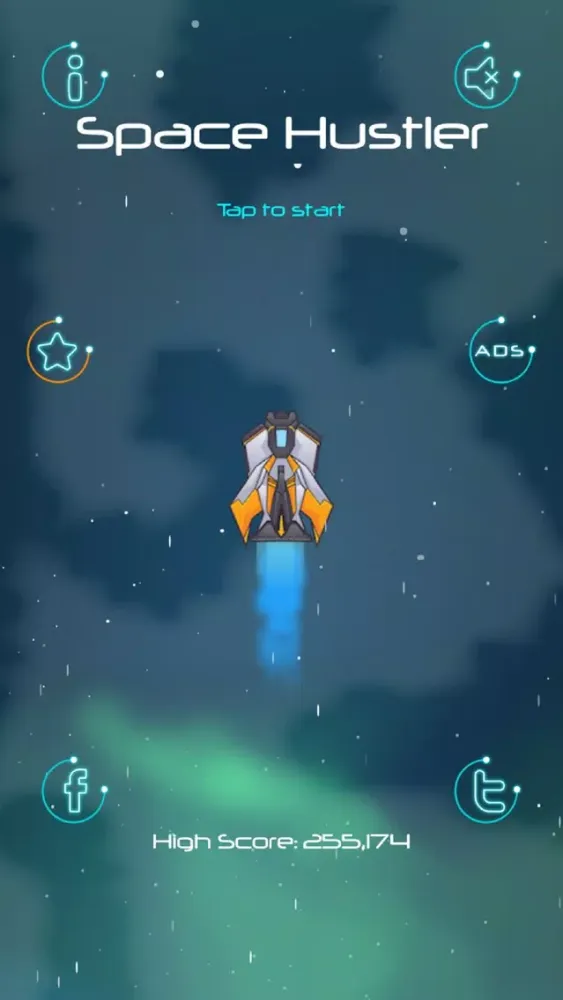 Tangkapan layar Space Hustler
