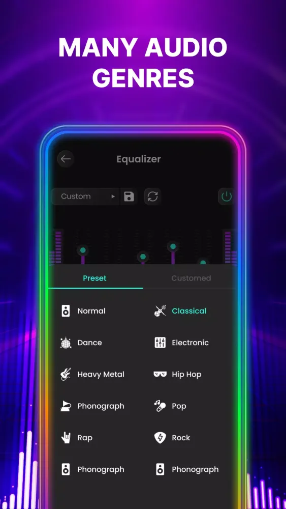 Ảnh chụp màn hình của Volume Booster - Equalizer App