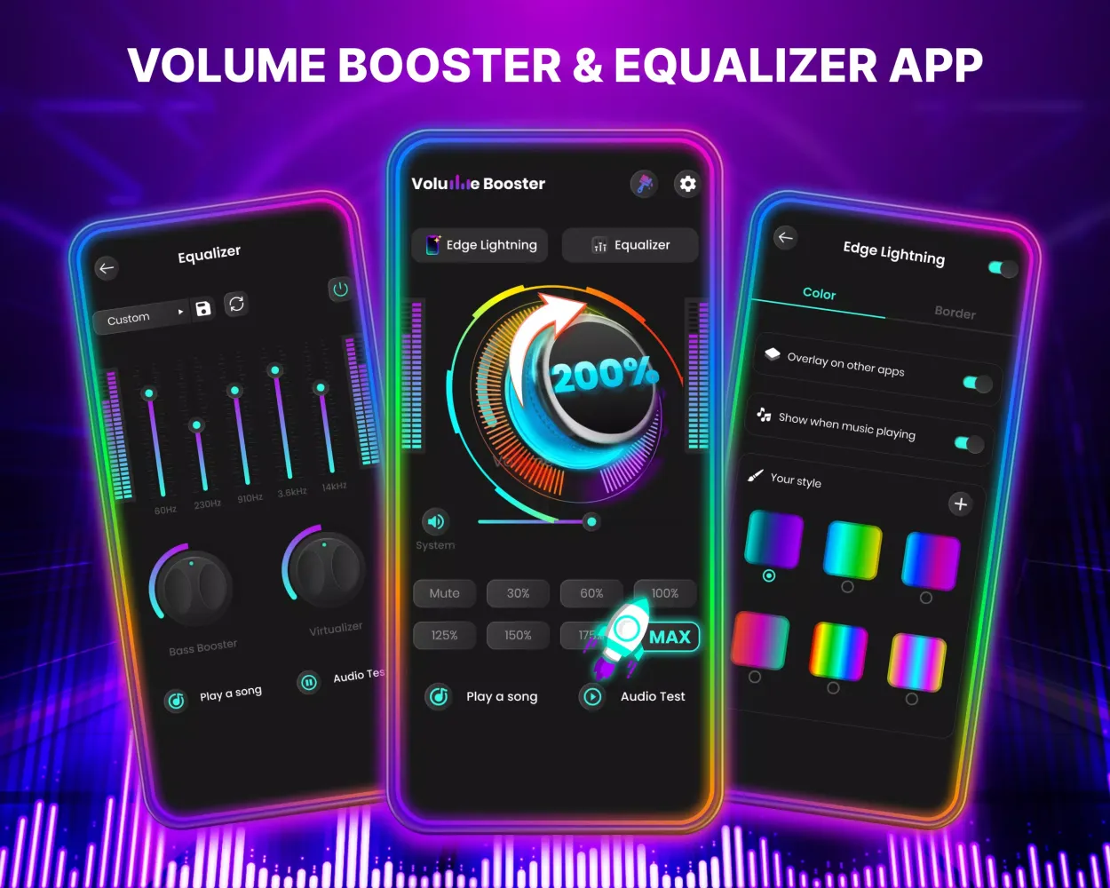 Ảnh chụp màn hình của Volume Booster - Equalizer App