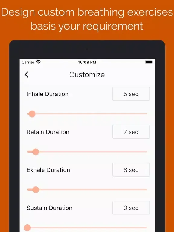 BreathSpace: Breath Exercises iPad  Screenshots