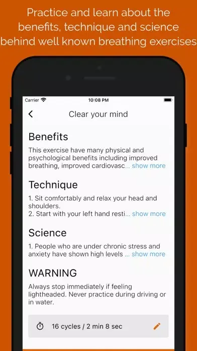 BreathSpace: Breath Exercises Screenshots