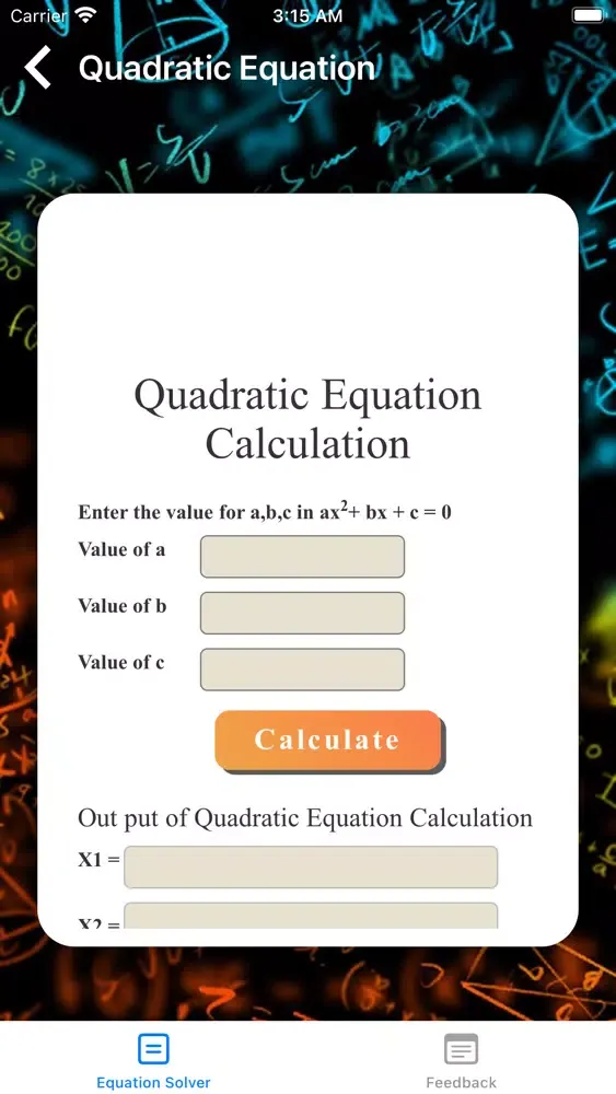 Capturas de tela do Equation Solver - Mathematics
