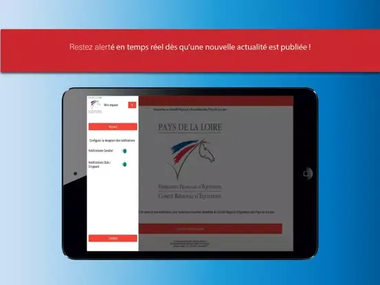 Zrzuty ekranu CRE Pays de la Loire iPad 