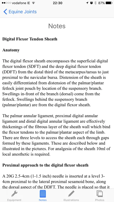 Tangkapan skrin Equine Joint Injections