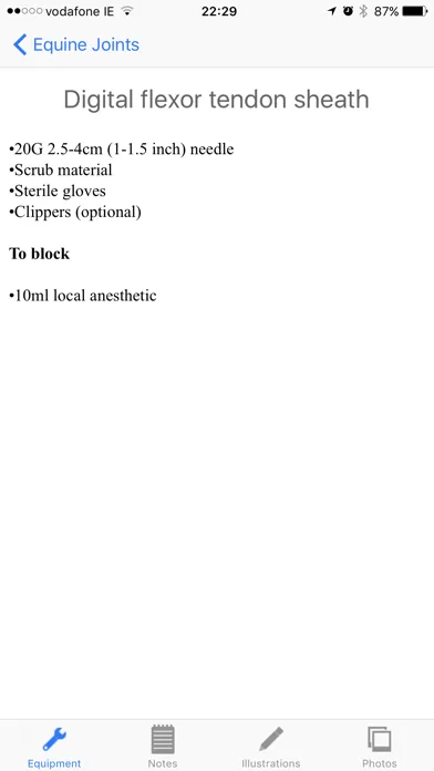 Tangkapan skrin Equine Joint Injections