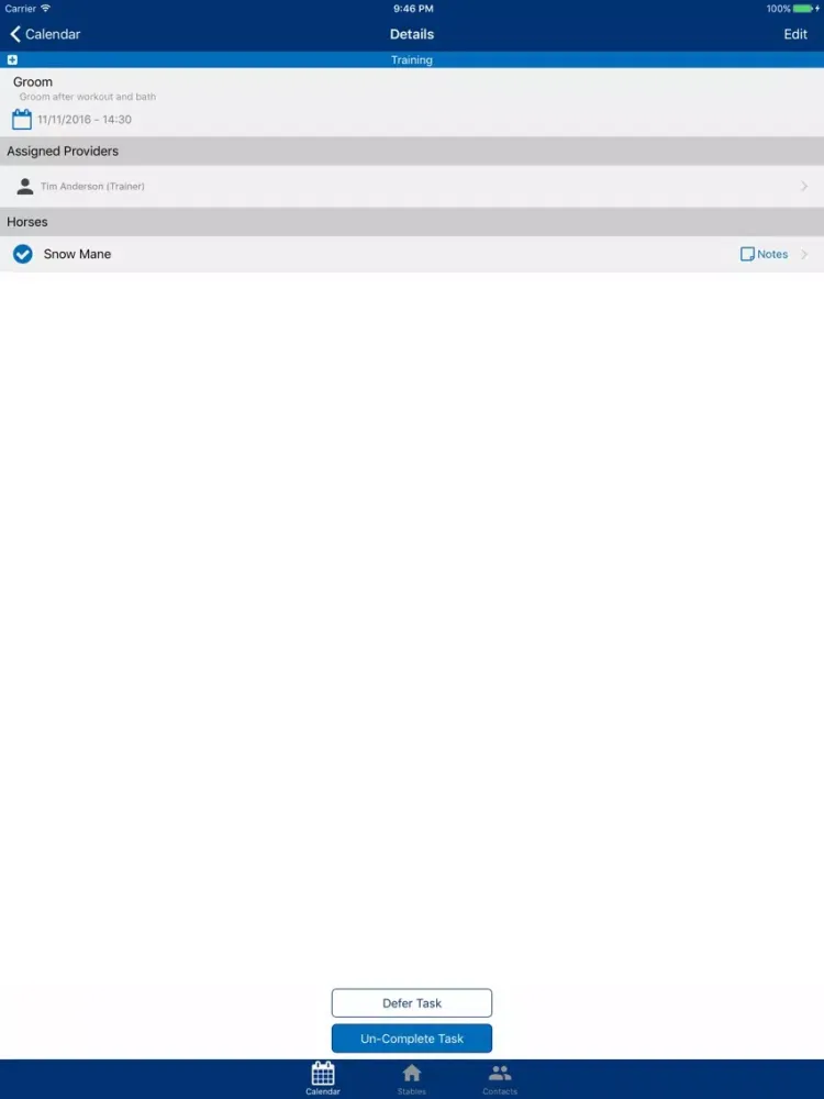 Capturas de pantalla de Equine Assistant iPad 