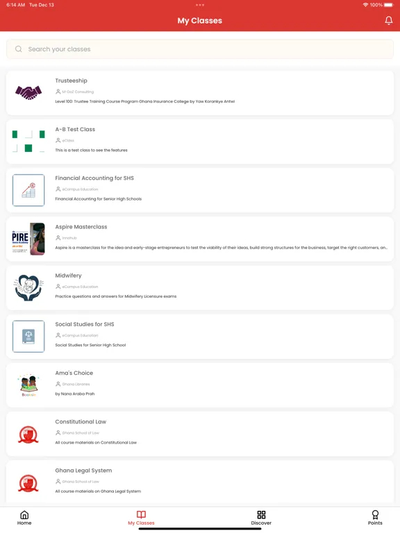 Capturas de pantalla de eCampus App iPad 