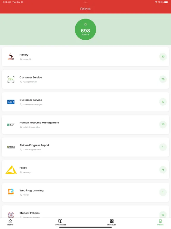 Capturas de pantalla de eCampus App iPad 
