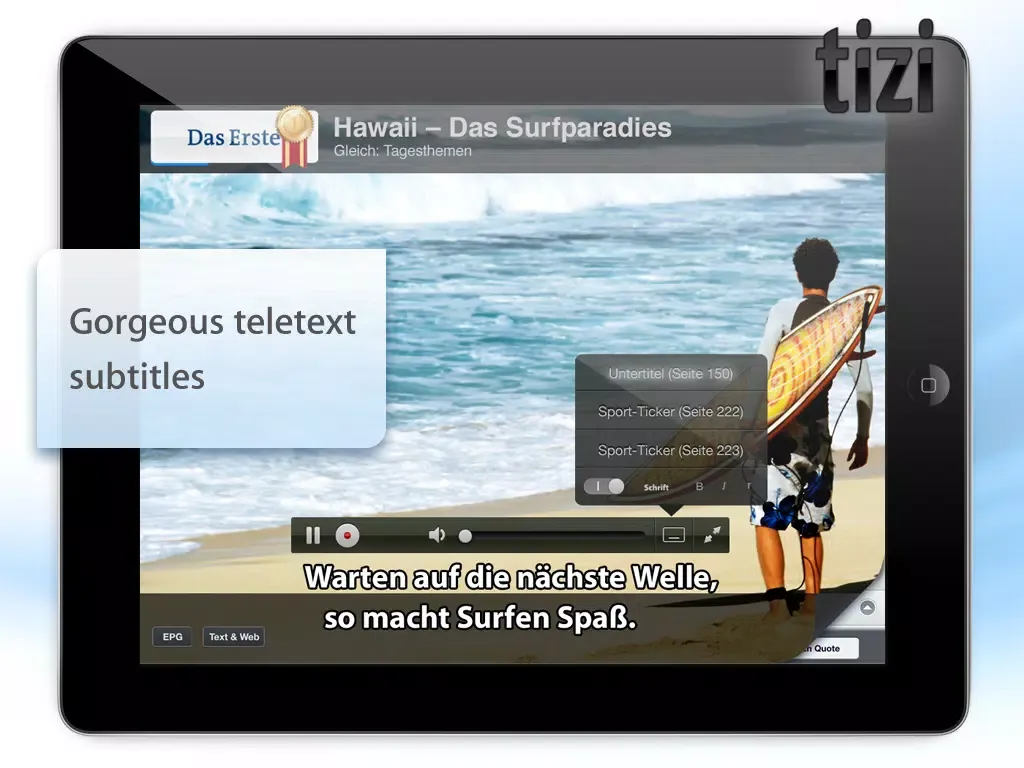 tizi.tv · Watch TV on the go iPad  Ekran Görüntüleri