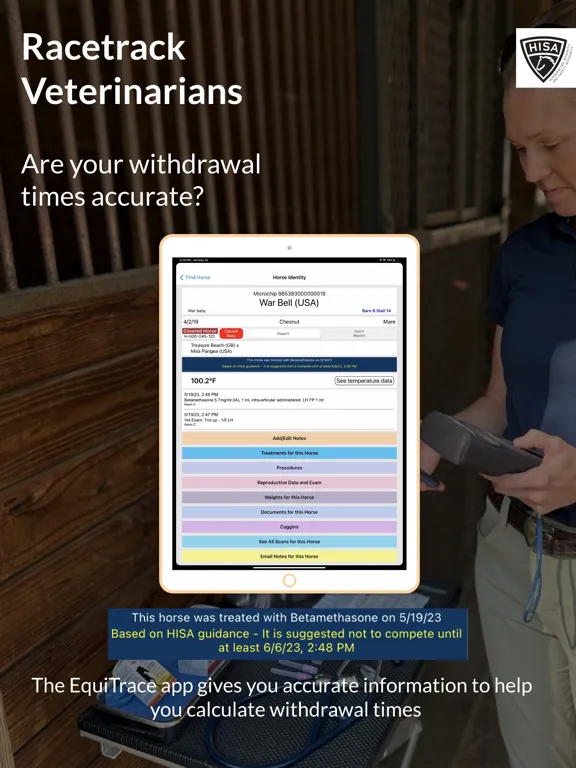 Capturas de pantalla de EquiTrace Pro iPad 