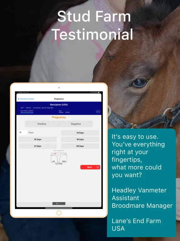 Capturas de pantalla de EquiTrace Pro iPad 