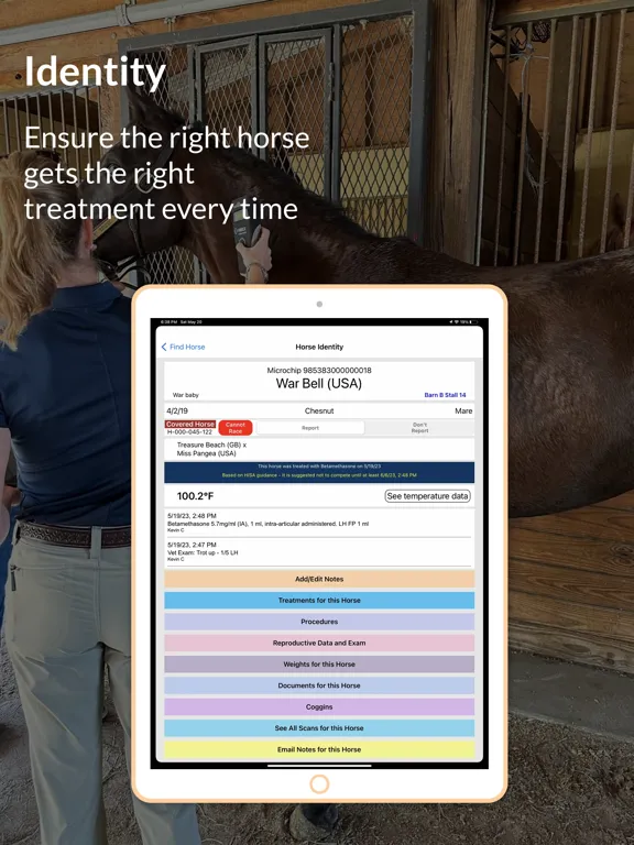 Capturas de pantalla de EquiTrace Pro iPad 