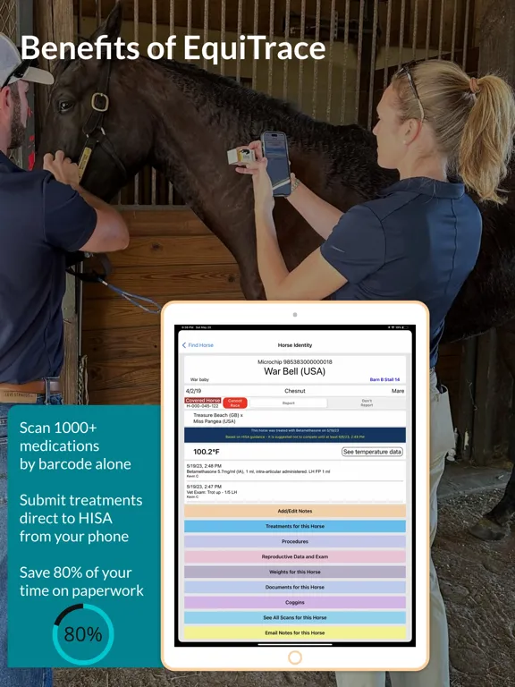 Capturas de pantalla de EquiTrace Pro iPad 