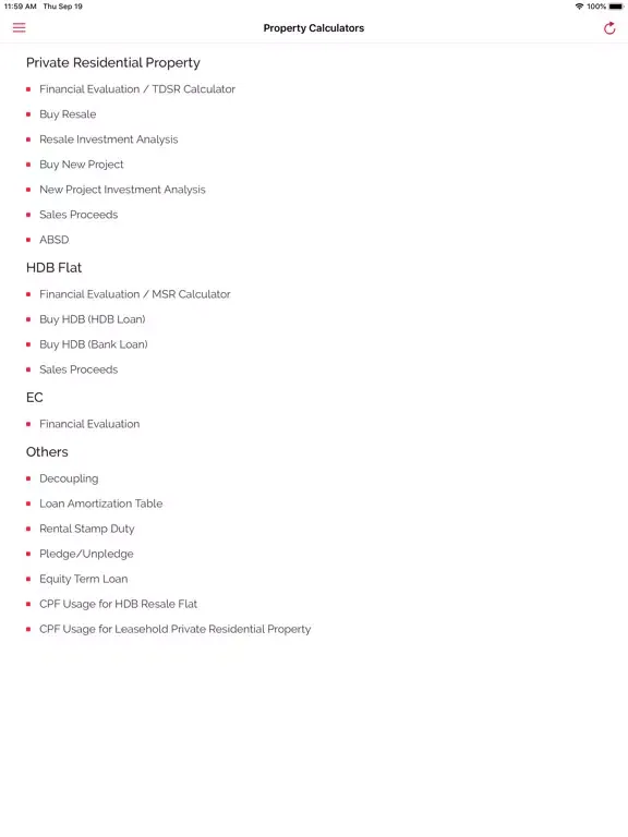 Tangkapan skrin iERA Singapore - Version 7 iPad 