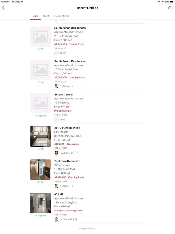 Tangkapan skrin iERA Singapore - Version 7 iPad 