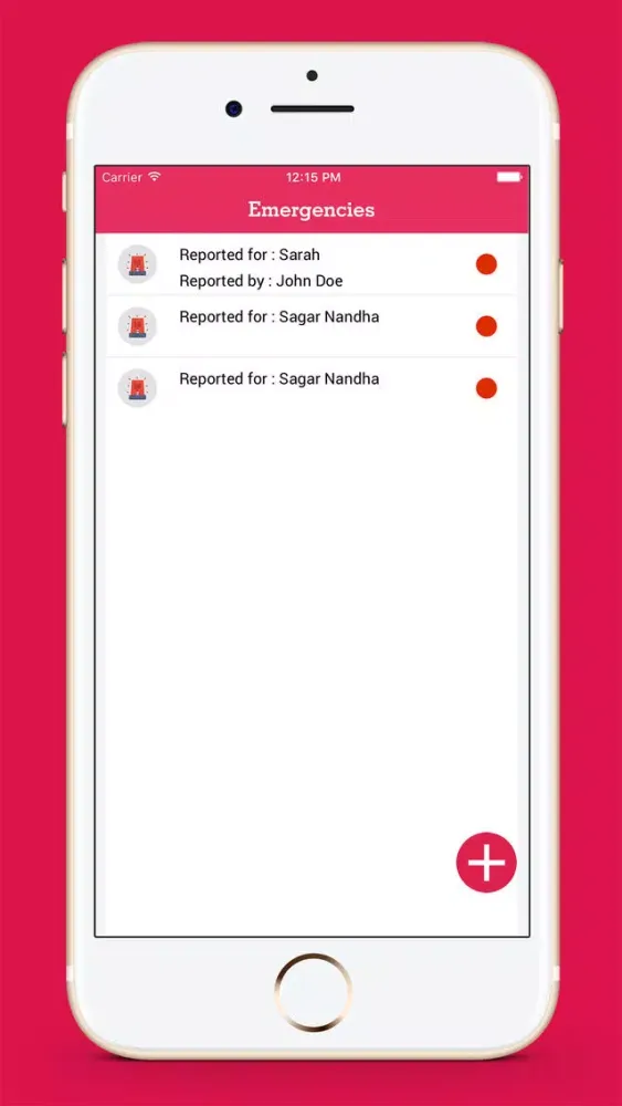 Emergency Responder App Screenshots
