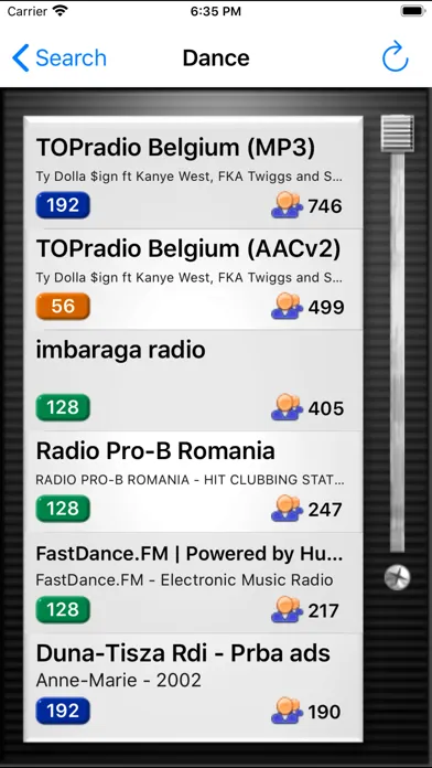 eRadio - Online radio streams Screenshots