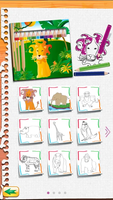 Draw and Colour: The Jungle应用截图