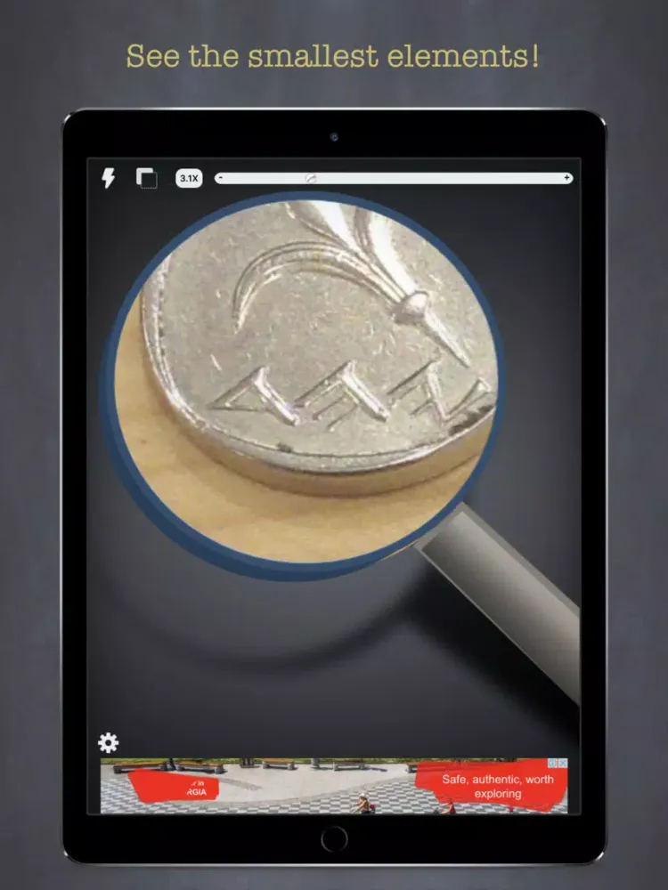 Magnifier - Zoom Magnifying Glass With Flashlight iPad  Ekran Görüntüleri