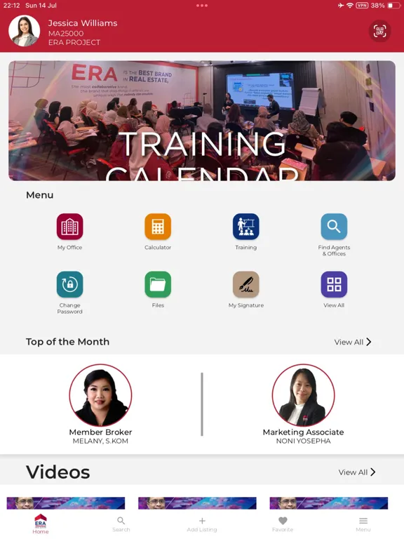 Tangkapan skrin ERA Mobile (ERA Indonesia) iPad 
