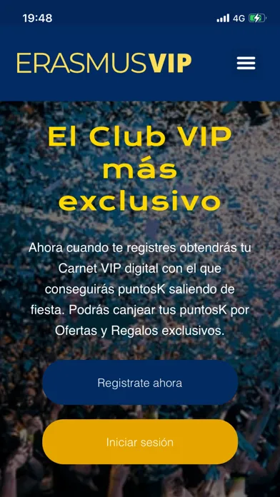 Zrzuty ekranu Erasmus VIP