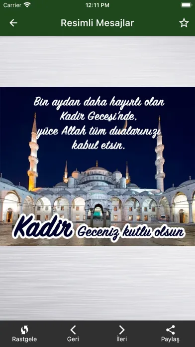 Kadir Gecesi Mesajları 스크린샷