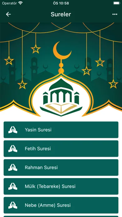 صور Sureler (Yasin,Tebareke,Amme)