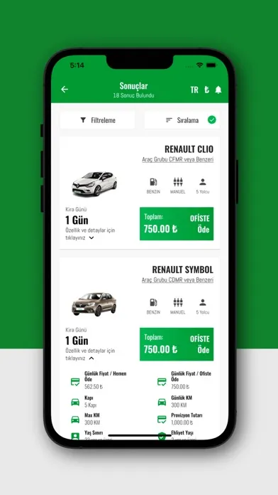 Erboy Rent a Car স্ক্রিনশট