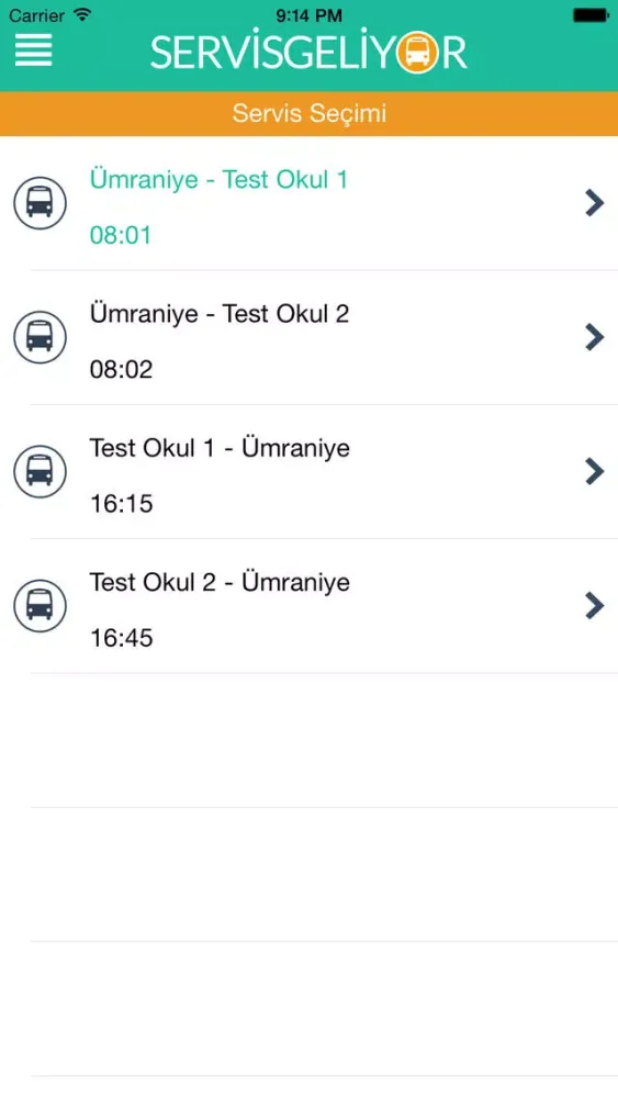 Servis Geliyor Rehber Screenshots