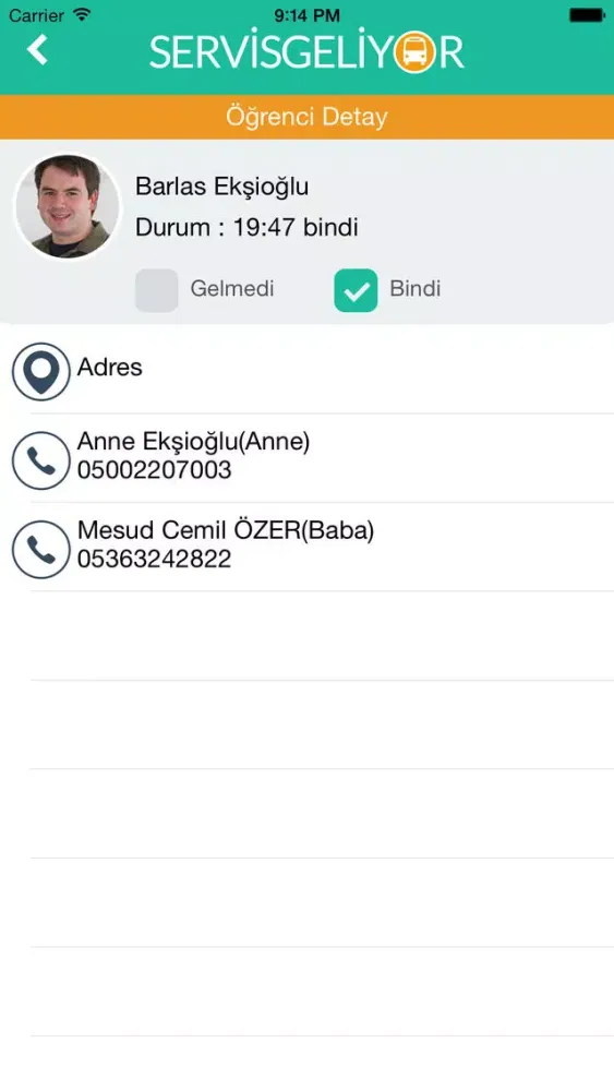 Servis Geliyor Rehber Screenshots