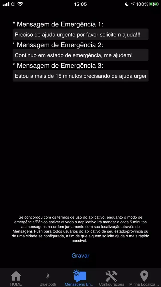 Screenshot di Panic Control / SOS