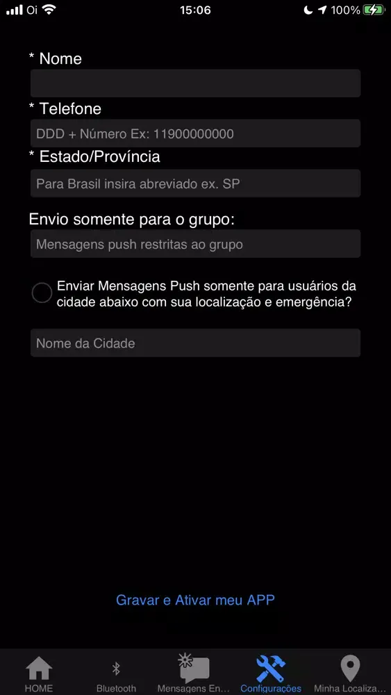 Screenshot di Panic Control / SOS