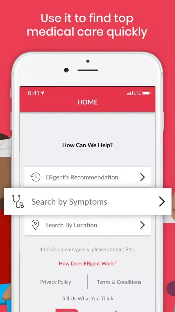 ERgent: Emergency Room Locator سکرین شاٹس