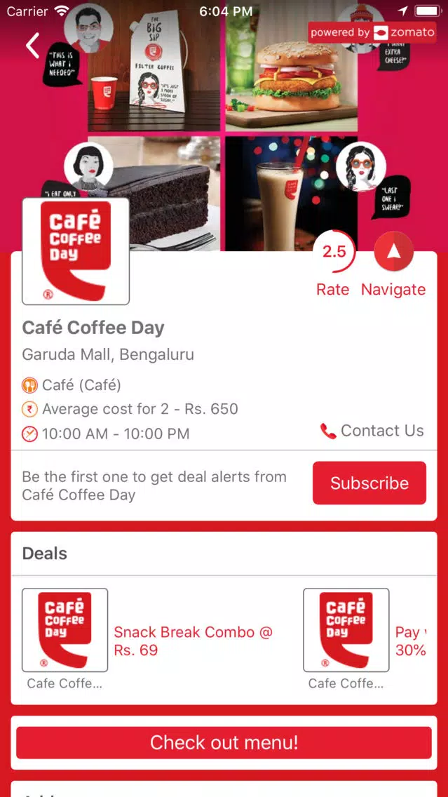Ảnh chụp màn hình của Ergo Demo App