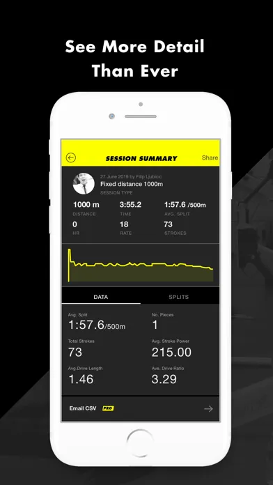 Tangkapan skrin Float - The Indoor Rowing App