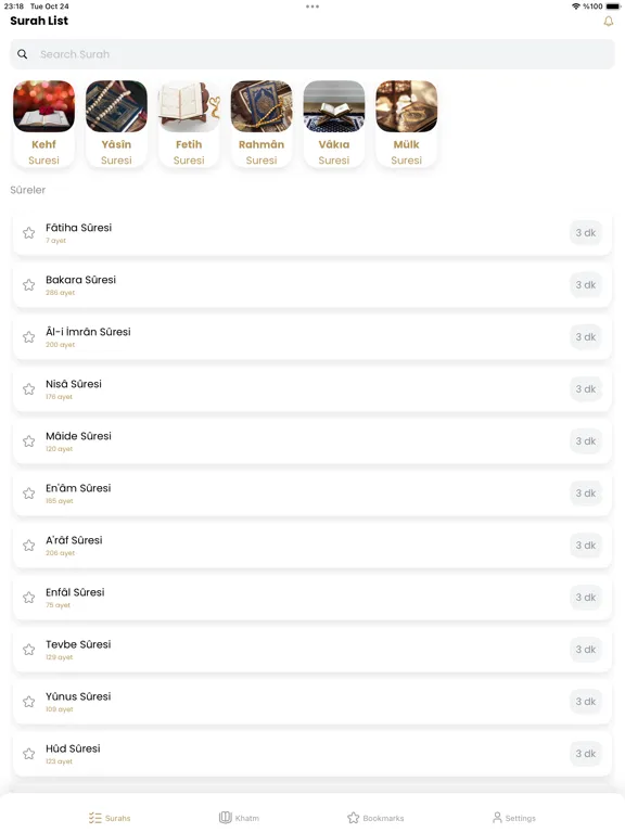 Kur'an-ı Kerim Oku iPad  স্ক্রিনশট