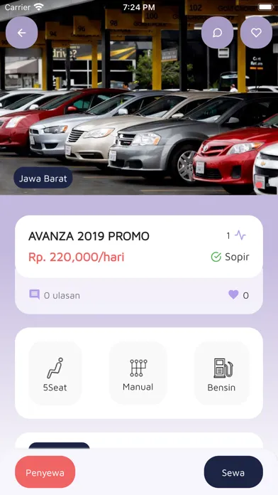 Captures d'écran de RenTTara - Rental Nusantara
