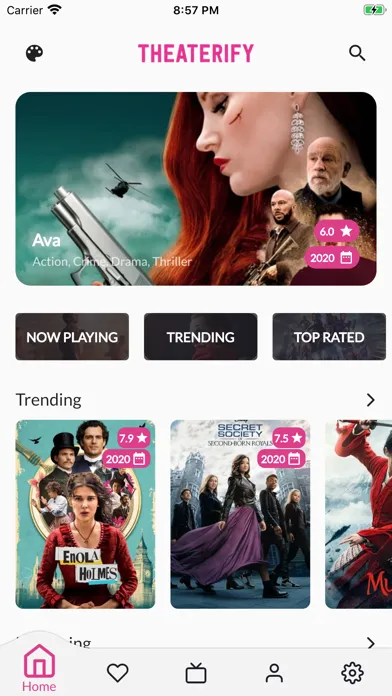 ภาพหน้าจอของ Theaterify - Movie Apps